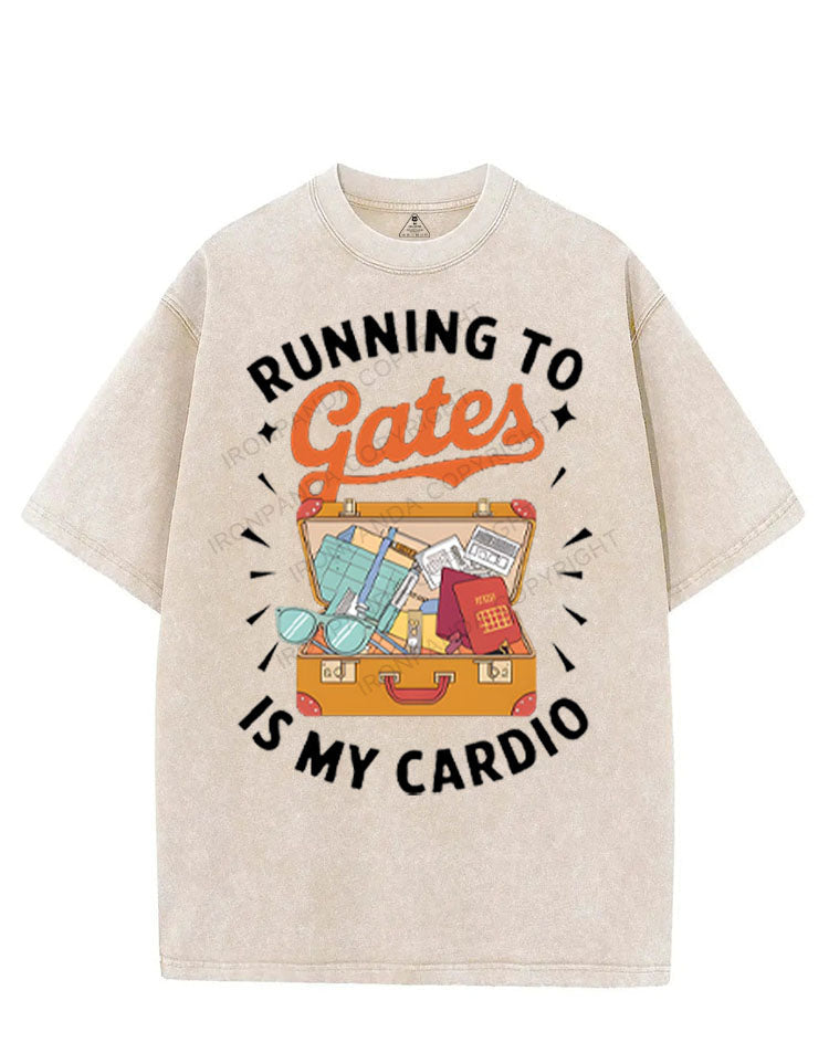 RUNNING TO GATES IS MY CARDIO VINTAGE GYM SHIRT