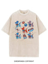 RED, WHITE, AND GYM TIME VINTAGE GYM SHIRT