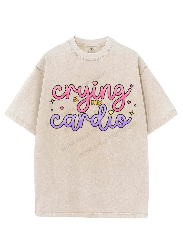 CRYING IS MY CARDIO VINTAGE GYM SHIRT