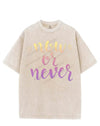NOW OR NEVER VINTAGE GYM SHIRT