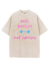 MAKE MUSCLES NOT EXCUSES VINTAGE GYM SHIRT