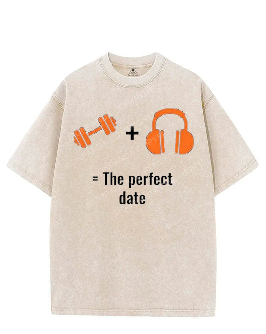 THE PERFECT DATE VINTAGE GYM SHIRT