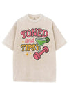 TONED AND TIPSY VINTAGE GYM SHIRT