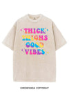 THICK THIGHS GOOD VIBES VINTAGE GYM SHIRT