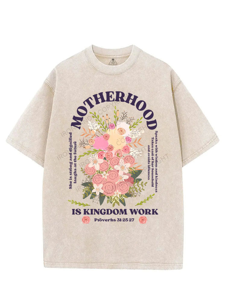 MOTHERHOOD IS KINGDOM WORK VINTAGE GYM SHIRT
