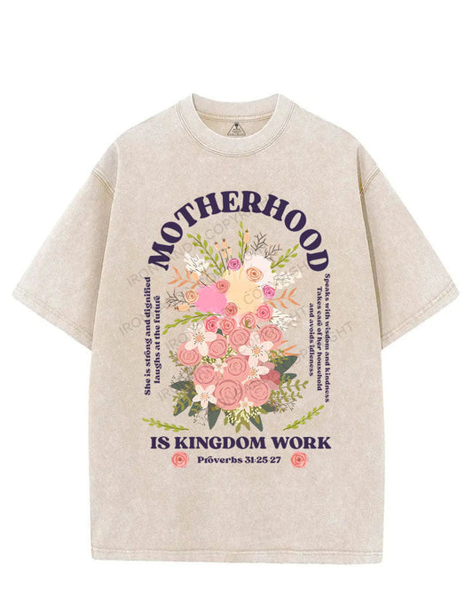 MOTHERHOOD IS KINGDOM WORK VINTAGE GYM SHIRT