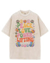 PEACE, LOVE, POWERLIFTING VINTAGE GYM SHIRT