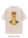 LIFTING GIRAFFE VINTAGE GYM SHIRT