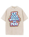EAT GOOD WORKOUT AND PRAY VINTAGE GYM SHIRT