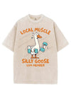LOCAL MUSCLE SILLY GOOSE GYM MEMBER VINTAGE GYM SHIRT