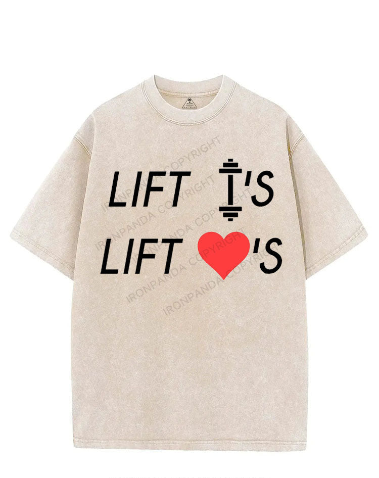 LIFT WEIGHTS LIFT HEARTS VINTAGE GYM SHIRT