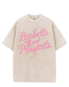 BARBELLS AND PONYTAILS VINTAGE GYM SHIRT