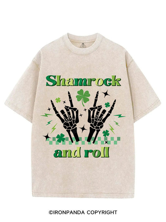 SHAMROCK AND ROLL VINTAGE GYM SHIRT