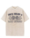 THICK THIGHS & SLEEP DEPRIVED VINTAGE GYM SHIRT