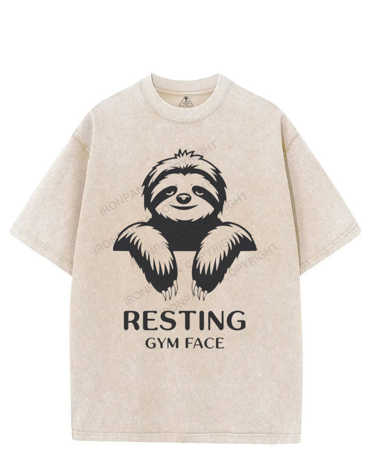 RESTING GYM FACE VINTAGE GYM SHIRT