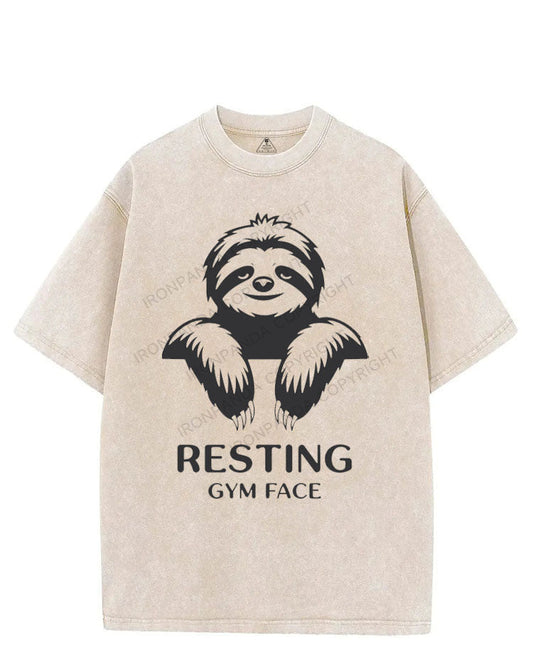 RESTING GYM FACE VINTAGE GYM SHIRT