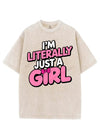 I'M LITERALLY JUST A GIRL VINTAGE GYM SHIRT
