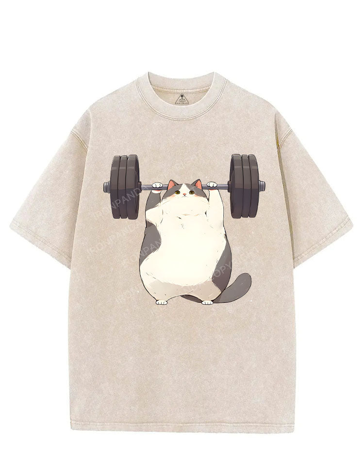MEOW-MUSCLE LOADING UP VINTAGE GYM SHIRT