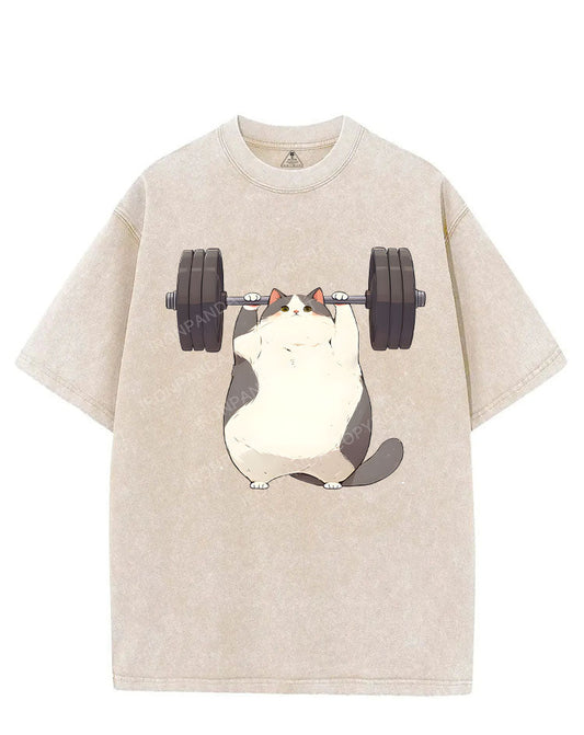 MEOW-MUSCLE LOADING UP VINTAGE GYM SHIRT