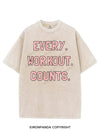 EVERY WORKOUT COUNTS VINTAGE GYM SHIRT