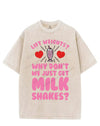 LIFT WEIGHTS? WHY DON'T WE JUST GET MILK SHAKES? VINTAGE GYM SHIRT