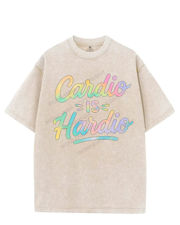 CARDIO IS HARDIO VINTAGE GYM SHIRT