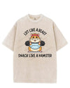 LIFT LIKE A BEAST SNACK LIKE A HAMSTER VINTAGE GYM SHIRT