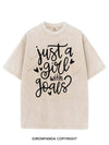 JUST A GIRL WITH GOALS VINTAGE GYM SHIRT