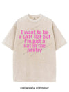 I WANT TO BE A GYM RAT BUT I'M JUST A RAT IN THE PANTRY VINTAGE GYM SHIRT