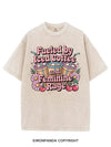 FUELED BY ICED COFFEE AND FEMININE RAGE VINTAGE GYM SHIRT