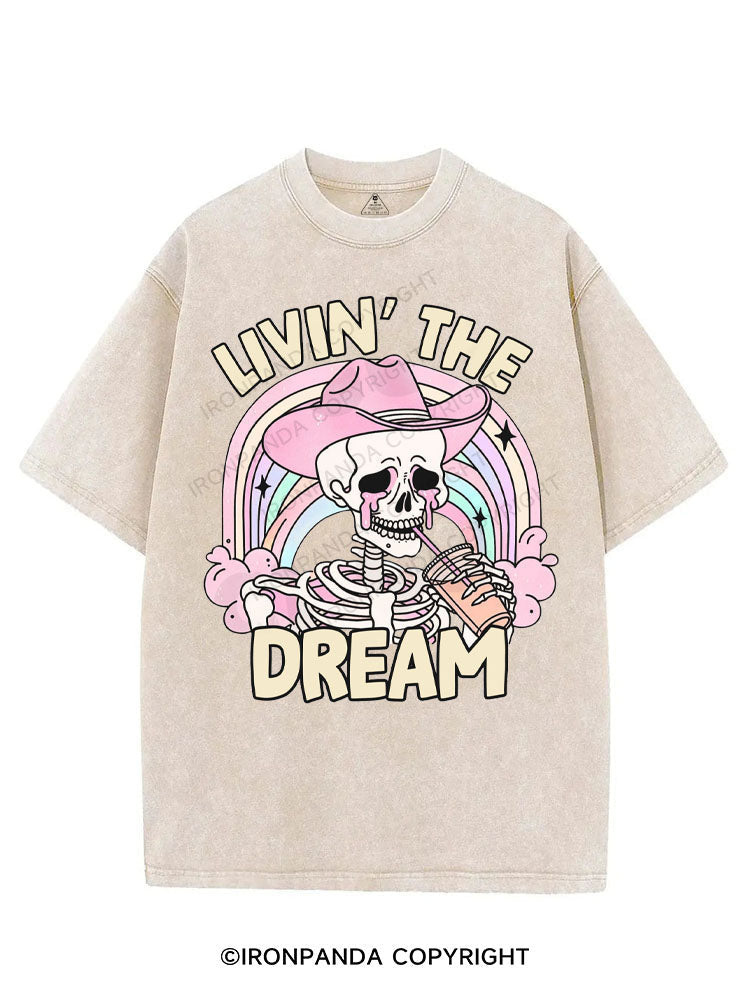 LIVIN' THE DREAM VINTAGE GYM SHIRT