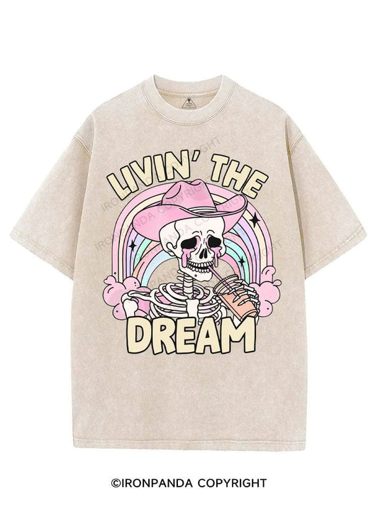 LIVIN' THE DREAM VINTAGE GYM SHIRT