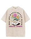 BIG JOURNEYS BEGIN WITH SMALL STEPS VINTAGE GYM SHIRT