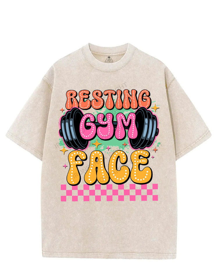 RESTING GYM FACE VINTAGE GYM SHIRT