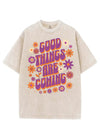 GOOD THINGS ARE COMING VINTAGE GYM SHIRT