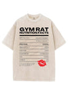 GYM RAT NUTRITION FACTS VINTAGE GYM SHIRT