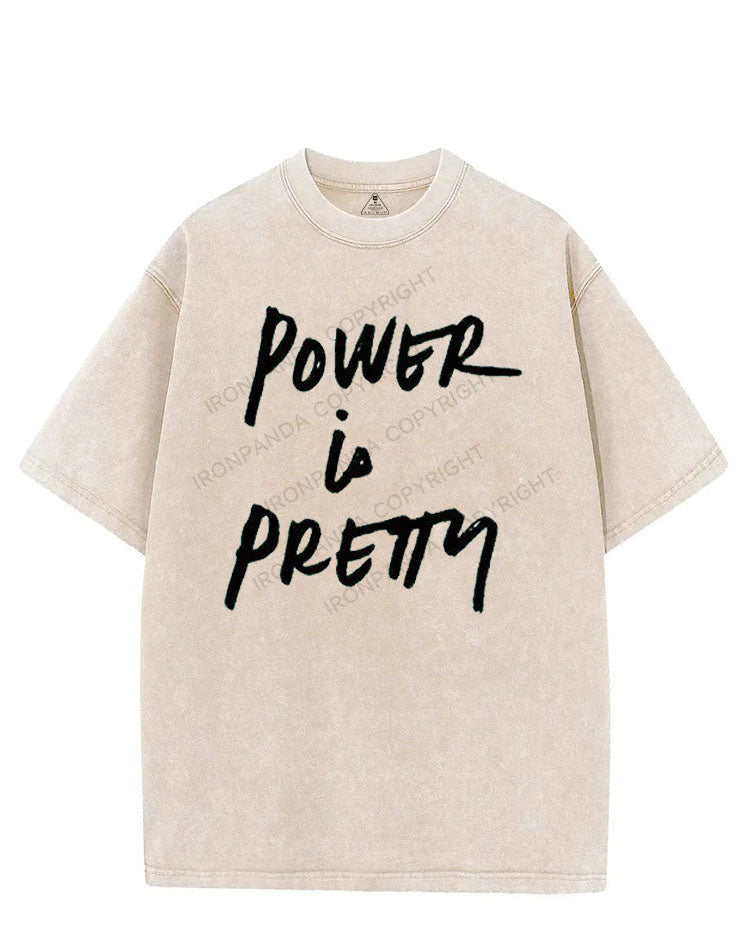 POWER IS PRETTY VINTAGE GYM SHIRT