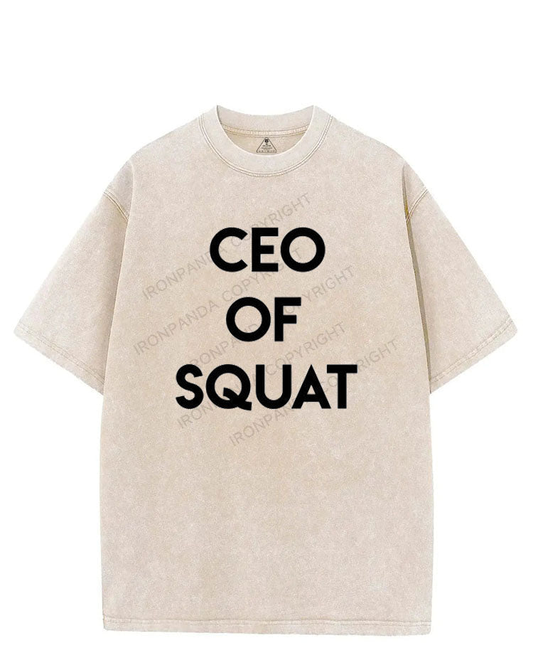 CEO OF SQUAT VINTAGE GYM SHIRT