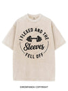 I FLEXED AND THE SLEEVES FELL OFF VINTAGE GYM SHIRT