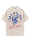 CHAOS ON THE MIND STAY CHILL LIFT HEAVY VINTAGE GYM SHIRT