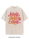 INHALE HOLD EXHALE VINTAGE GYM SHIRT