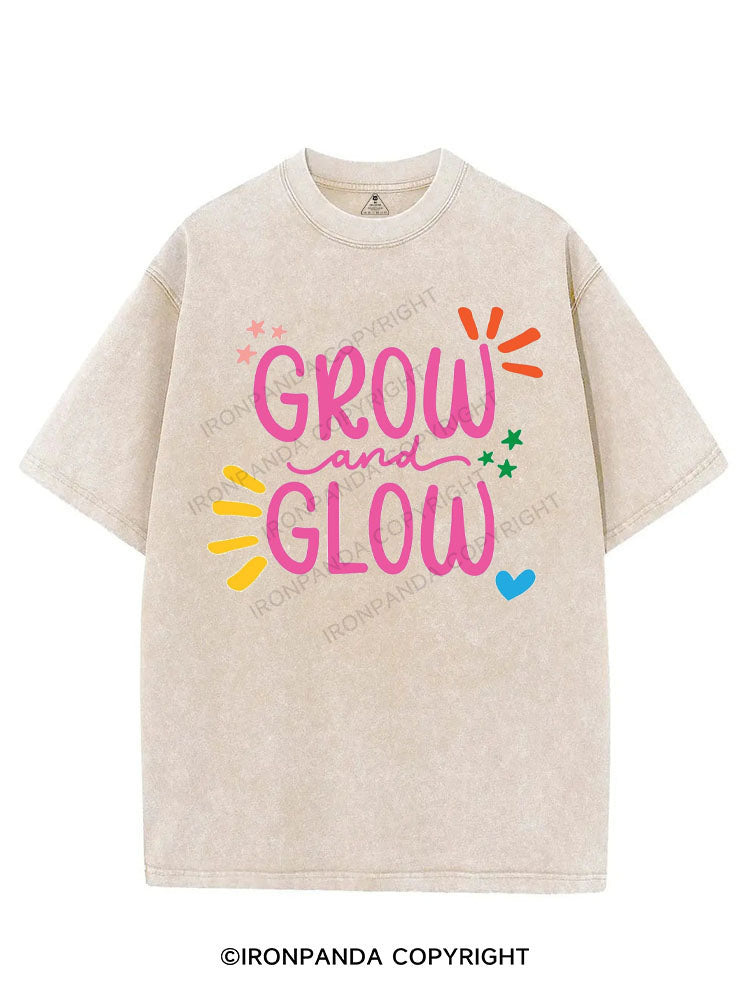 GROW AND GLOW VINTAGE GYM SHIRT