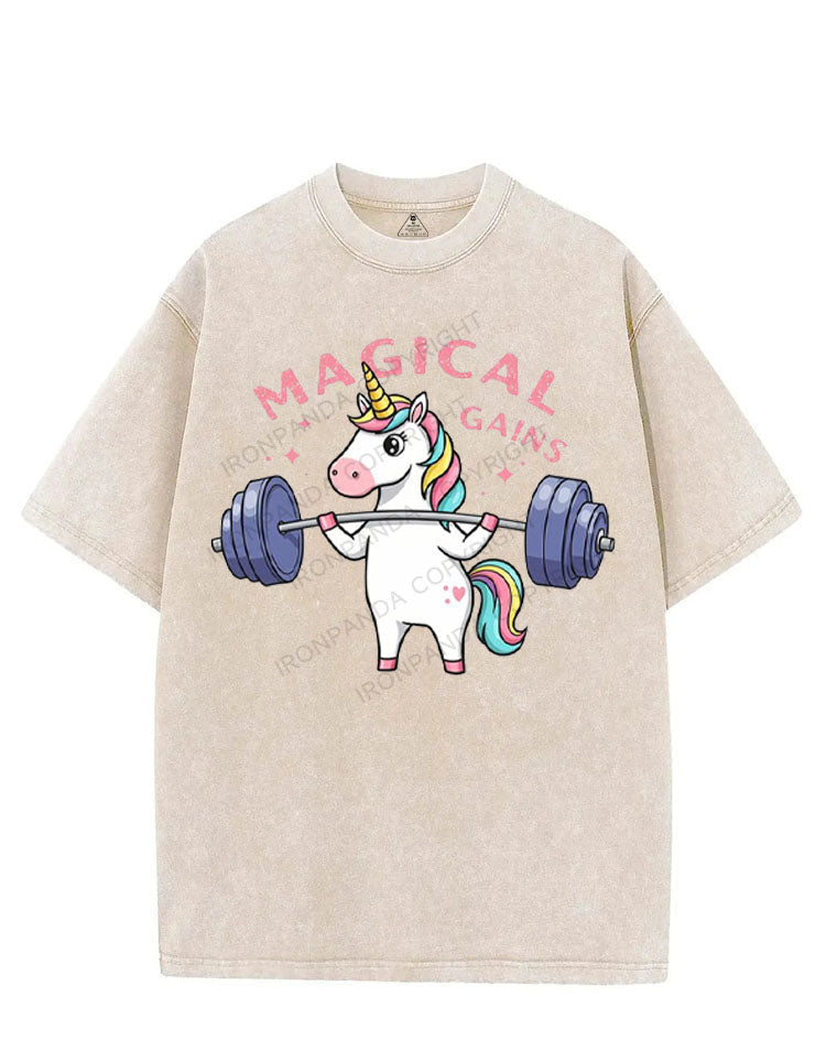 MAGICAL GAINS VINTAGE GYM SHIRT