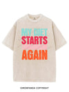 MY DIET STARTS TOMORROW AGAIN VINTAGE GYM SHIRT