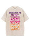 WORKING ON MY SIX PACK VINTAGE GYM SHIRT