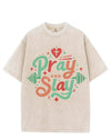 PRAY AND SLAY VINTAGE GYM SHIRT