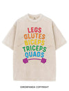 LEGS GLUTES BICEPS TRICEPS QUADS LGBTQ VINTAGE GYM SHIRT