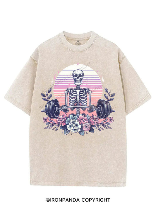 BLOOM WITH POWER VINTAGE GYM SHIRT