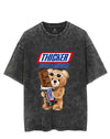 bear thicker than a snicker VINTAGE GYM SHIRT