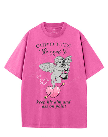 CUPID HITS THE GYM TO KEEP HIS AIM AND ASS ON POINT VINTAGE GYM SHIRT